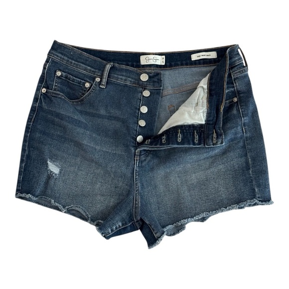 Jessica Simpson High-Waisted Denim Shorts | Medium Wash | Size 14 / 32 - Picture 2 of 3